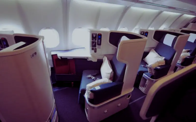 Cathay Pacific Flight CX602 Business Class