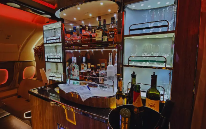 A380 Business Class Bar